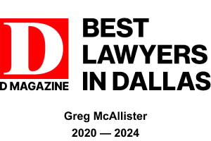 D Magazine Best Lawyers in Dallas - Greg McAllister